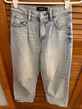 BCBGeneration Light Wash cropped wide leg Jeans